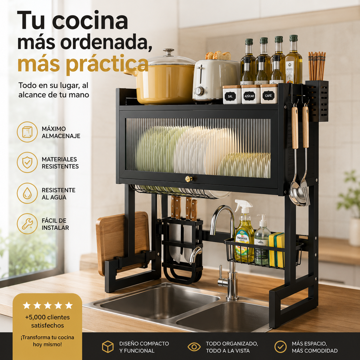 KitchenFlow™ | Organizador Premium para Cocina