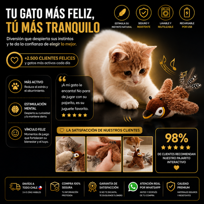 BirdFun™ | Pájaro Interactivo para Gatos